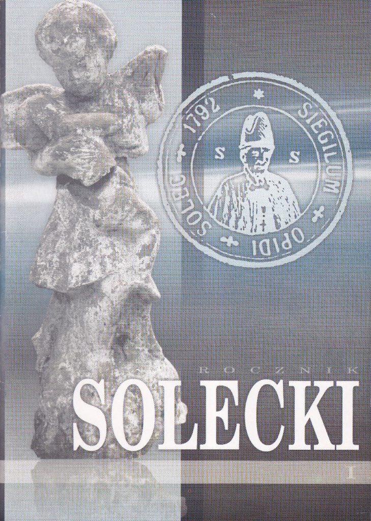 Okładka wydawnictwa, "Rocznik Solecki I"