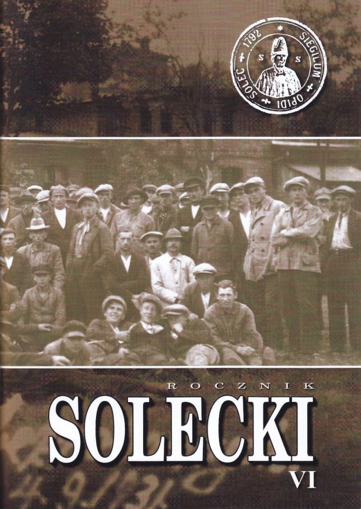 Okładka wydawnictwa, "Rocznik Solecki VI"