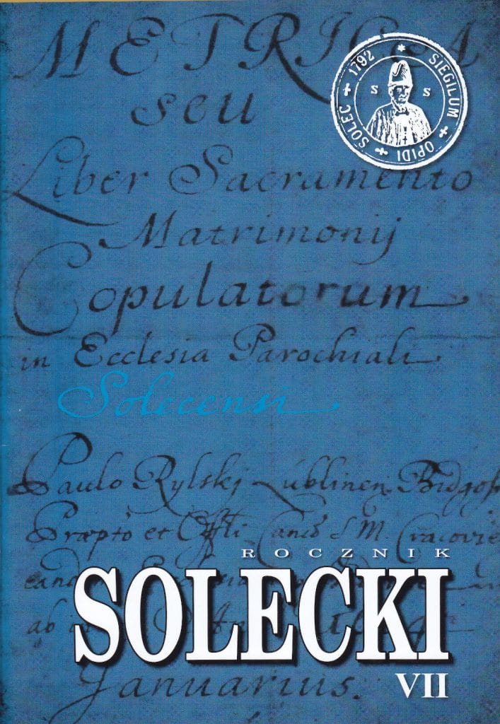 Okładka wydawnictwa, "Rocznik Solecki VII"