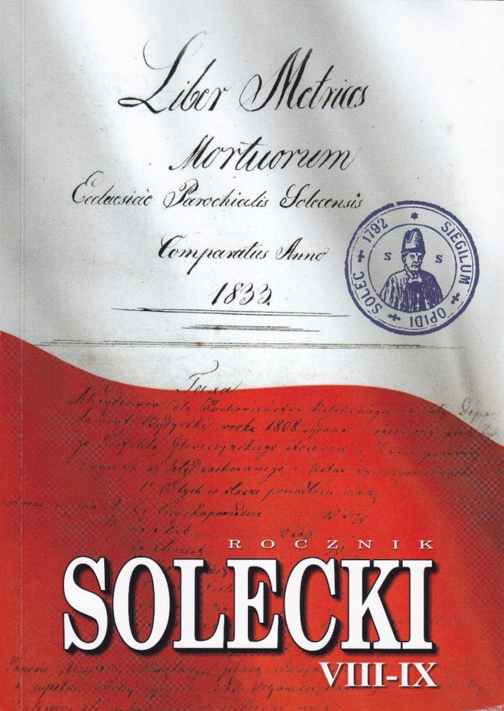 Okładka wydawnictwa, "Rocznik Solecki VIII-IX"